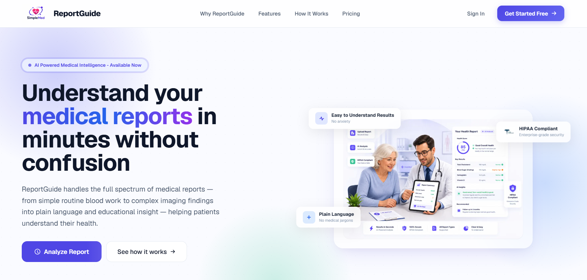 Report Guide product screenshot